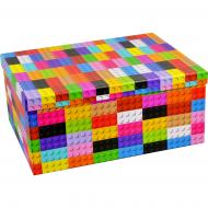 Коробка подарочная "Разноцветный конструктор" 21x15x8.5см