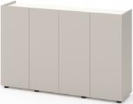 Комод Metkas Home MB020 4д ЛДСП 1400x920x350 мм кашемир/белый снег/кашемир