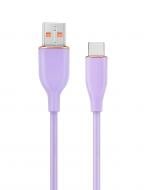 Кабель Cablexpert USB 2.0 Type-A /Type-C , 1.5 м, 2.1 А 1,5 м пурпуровий (CC-USB2S-AMCM-1.5M-P)