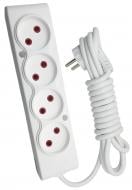 Удлинитель ТЕССО без заземления 4 гн. белый 3 м 102 400 03