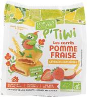 Печенье Le Moulin du Pivert с яблоком и клубникой органическое 120 г