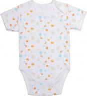 Боди детское унисекс для мальчика для девочки Ярослав 456 р.68 белый с принтом