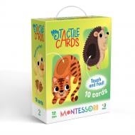 Карточки обучающие DoDo Монтессори с тактильными элементами «Малыши животных» 301230