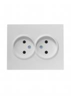 Розетка 2 без заземлення Lezard Vesna IP20 білий 742-0200-128B