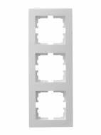 Рамка трехместная Lezard Vesna вертикальная белый 742-0200-153