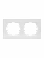 Рамка двухместная Lezard Vesna горизонтальная белый 742-0200-147