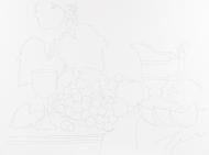 Полотно на картоні з контуром Натюрморт №3 ROSA