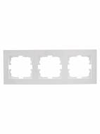 Рамка трехместная Lezard Vesna горизонтальная белый 742-0200-148