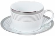 Чашка с блюдцем DPL Motif Platinum Light 360мл