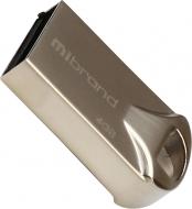 Флеш-память USB Mibrand Hawk 4 ГБ USB 2.0 silver (MI2.0/HA4M1S)