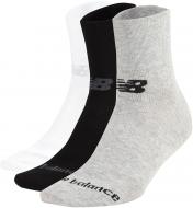 Шкарпетки New Balance PRF COTTON FLAT KNIT ANKLE 3 PAIR LAS95233WM р.S білий/сірий/чорний