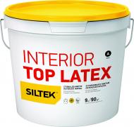 Краска латексная водоэмульсионная Siltek INTERIOR TOP LATEX База А мат белый 9 л