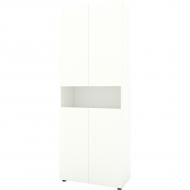 Шкаф Metkas Home MB002 4д ЛДСП 2130х800х350 мм белый снег / белый снег
