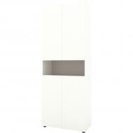 Шафа Metkas Home MB002 4д ЛДСП 2130х800х350 мм білий сніг / кашемір / білий сніг