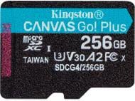 Карта памяти Kingston microSDXC 256 ГБ UHS-IClass 10 (SDCG4/256GBSP ) Canvas Go! Plus R200/W160MB/s