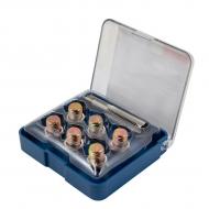 Набор метчиков для восстановления резьбы сливного отверстия поддона М13х1.5мм Forsage 7 шт. F-917G13