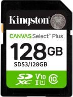 Карта пам'яті Kingston SDXC 128 ГБ UHS-IClass 10 (SDS3/128GB ) Canvas Select Plus R150MB/s