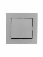 Выключатель проходной одноклавишный Lezard Vesna серый 742-3588-105