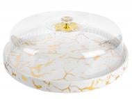 Блюдо з кришкою Lefard Marble White 926-007