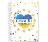 Блокнот Украина сердце А7 48 лист. 1В2311 Аркуш