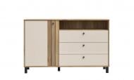 Комод Forte Meble Келлис 1381x870x420 мм дуб маувелла/молочный