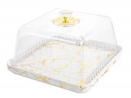 Блюдо с крышкой Lefard Marble White 926-009