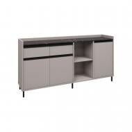 Комод Вісент 2ш+3дв+открыт. ГБ12 2000x900x400 мм кашемир/мрамор черный