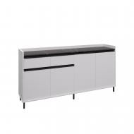 Комод Вісент 2ш+4дв ГБ11 2000x900x400 мм белый/мрамор черный