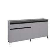 Комод Вісент 2ш+4дв ГБ11 2000x900x400 мм серый/мрамор черный