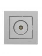 Розетка TV проходная 1 Lezard Vesna IP20 серый 742-3588-129