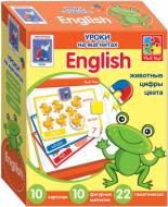 Игра настольная Vladi Toys Английский язык на магнитах Животные VT1502-10