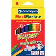 Фломастеры Maxi Super Washable 8 цветов 8770/08 Centropen