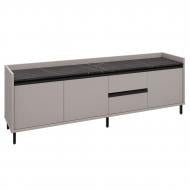Тумба под ТВ Вісент Габриэль 2дв+2ш ГБ10 кашемир/мрамор черный