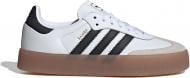 Кроссовки женские демисезонные Adidas SAMBAE W JI1349 р.41 1/3 белые с черным