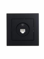 Розетка комп’ютерна 1 без заземлення Lezard Vesna IP20 антрацит 742-4288-139