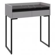 Столик туалетний Вісент 2ш ГБ03 900х850х400 мм сірий / мармур чорний