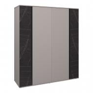 Шкаф Вісент 4дв ГБ18 2100х1795х600 мм кашемир / кашемир/мрамор черный Шкаф Вісент 4дв ГБ18 2100х1795х600 мм кашемир / кашемир/мрамор черный