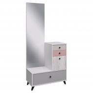 Трюмо Вісент Оливер ОЛ05 800х1800х400 мм белая аляска / белая аляска