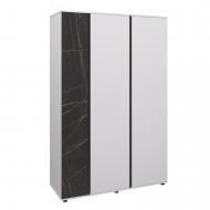 Шкаф Вісент 3дв ГБ17 2100х1420х600 мм белая аляска / белый/мрамор черный
