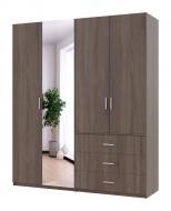 Шкаф для одежды Doros Мартин (комплект 14) 1800х520х2100 с зеркалом трюфель