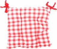 Подушка на стул Красная клеточка 40х40 см La Nuit