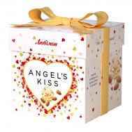 Цукерки Любимов шоколадні білі з мигдалем, рисовими кульками та кокосовою стружкою Angel's Kiss 140 г