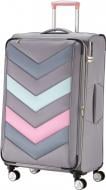 Чемодан Titan Spotlight Soft 121 л серый с цветными вставками 384404 04