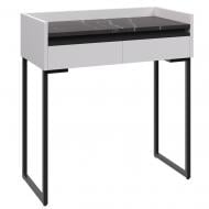 Столик туалетний Вісент 2ш ГБ03 900х850х400 мм білий / мармур чорний