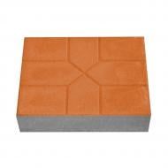 Тротуарная плитка TAMARIN Снежинка 200х250х60 оранжевая Тротуарная плитка TAMARIN Снежинка 200х250х60 оранжевая