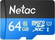 Карта памяти Netac microSDHC 64 ГБ Class 10UHS-I (NT02P500STN-064G-R) U1