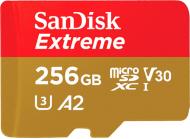 Карта памяти SanDisk microSDHC 256 ГБ Class 10UHS-I (SDSQXA1-256G-GN6GN) U3 V30 A2 Extreme Mobile Gaming