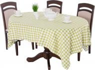 Скатерть Клетка 140x220 см зеленый La Nuit