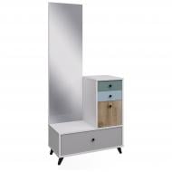 Трюмо Вісент Оливер ОЛ05 800х1800х400 мм белый / белый