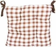 Подушка на стул Коричневая клетка 40х40 см La Nuit